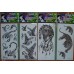 Временные татуировки в ассортименте Waterproof body tattoo stickers